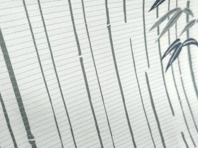 平和屋着物*夏物 小紋 絽 笹竹文 正絹 逸品 CABJ0966th