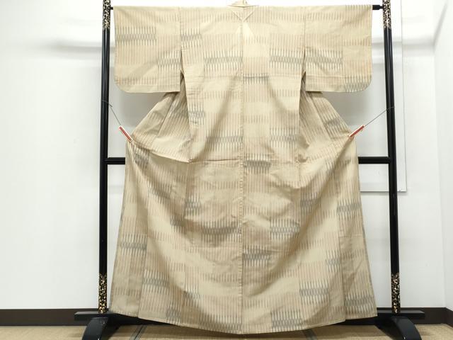 平和屋着物*夏物 明石ちぢみ 吉祥間道 正絹 逸品 CABJ0969th