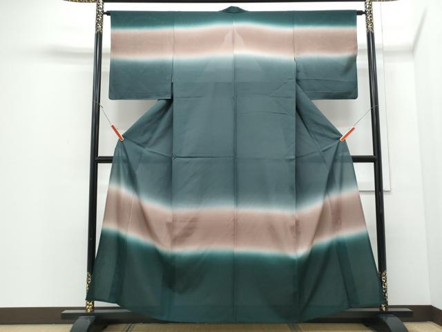 平和屋着物*夏物 訪問着 絽 霞文 暈し染め 正絹 逸品 CABJ0970th