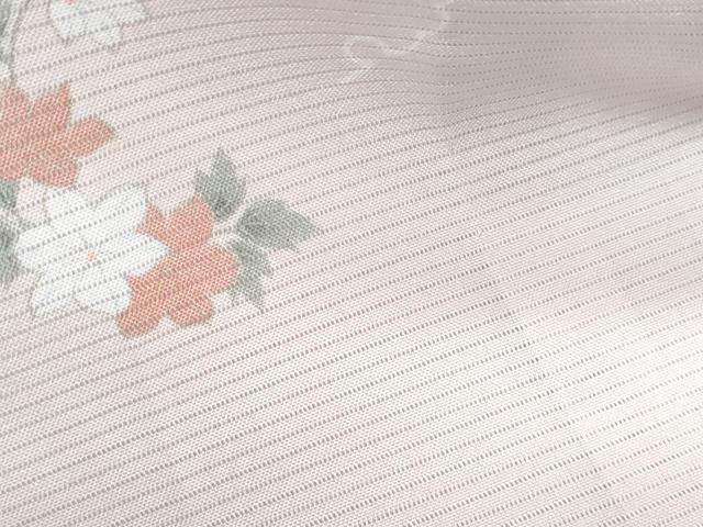 平和屋着物*夏物 小紋 絽 雪輪花文 洗える着物 CABJ0976th