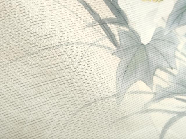 平和屋着物*夏物 訪問着 絽 手描き 草花文 暈し染め 正絹 逸品 CABJ0978th