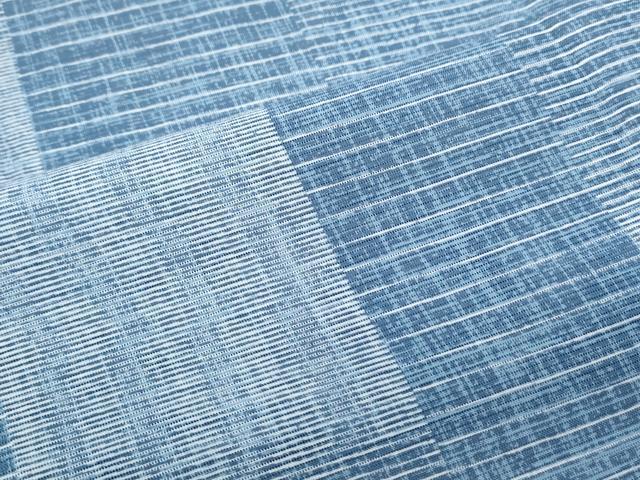 平和屋着物*夏物 小紋 絽 市松文 正絹 逸品 CABJ0984th