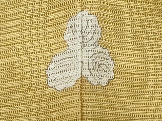 平和屋着物*夏物 色無地 絽 芥子色 正絹 逸品 CABJ0987th