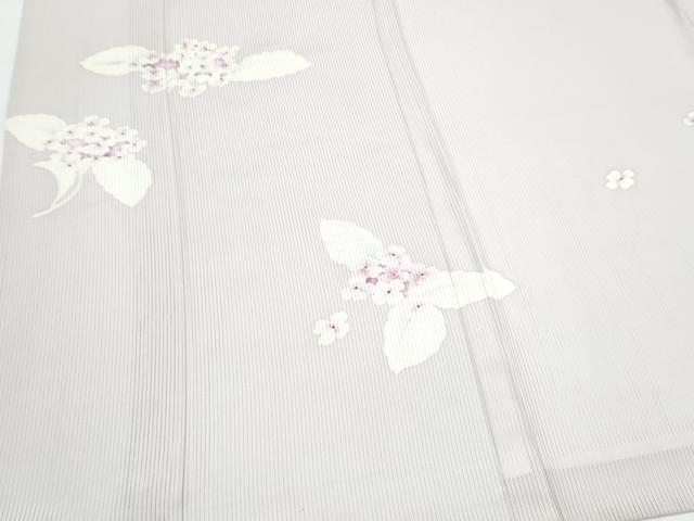 平和屋着物*夏物 訪問着 縦絽 紫陽花 正絹 逸品 CABJ0989th