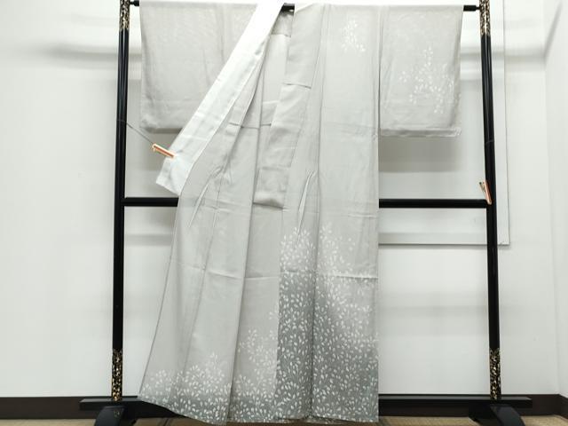 平和屋着物*夏物 訪問着 絽 草葉文 暈し染め 正絹 逸品 CABJ0992th