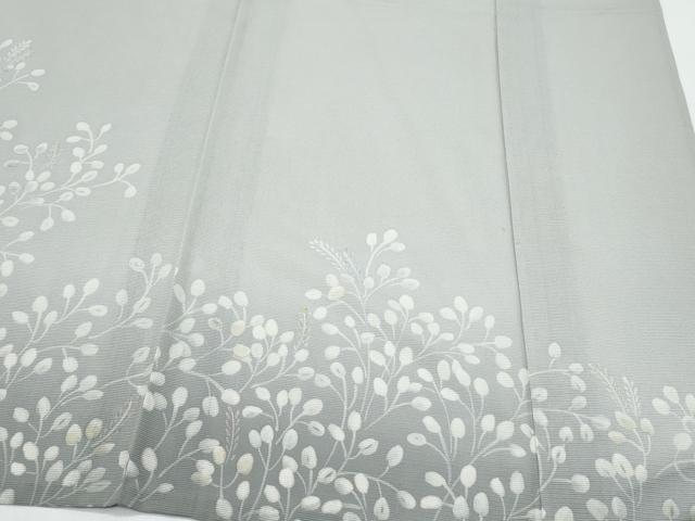 平和屋着物*夏物 訪問着 絽 草葉文 暈し染め 正絹 逸品 CABJ0992th