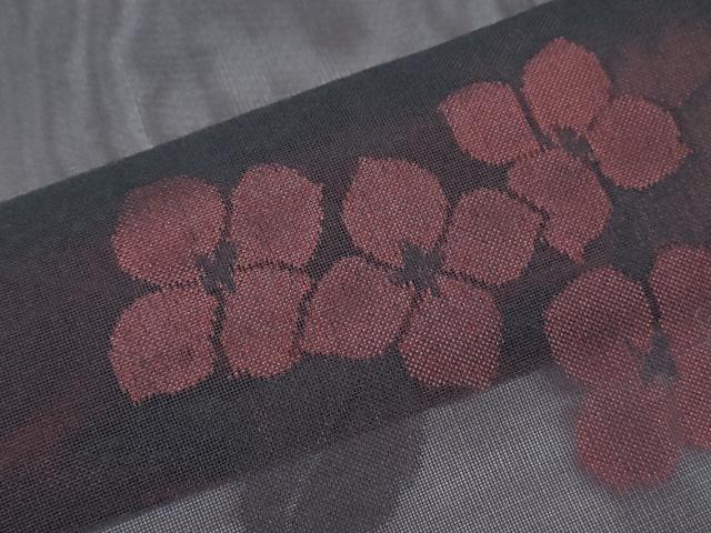 平和屋着物*夏物 小紋 紗 草花紋 正絹 逸品 未使用 CABJ0996th