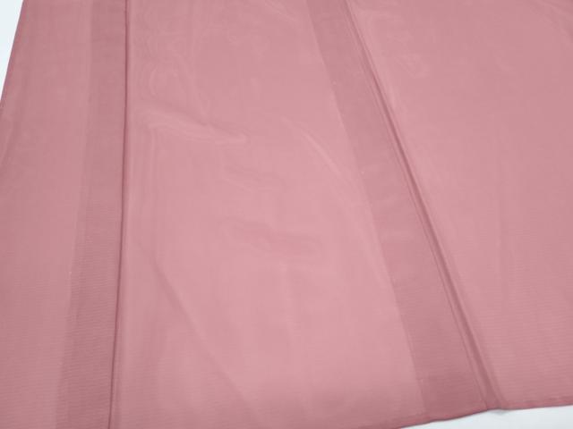 平和屋着物*夏物 色無地 絽 退紅色 洗える着物 CABJ1001th