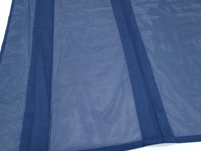 平和屋着物*夏物 色無地 絽 紺青色 洗える着物 CABJ1005th