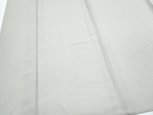平和屋着物*夏物 色無地 紗綾形紋紗 絹鼠色 正絹 逸品 CABJ1010th