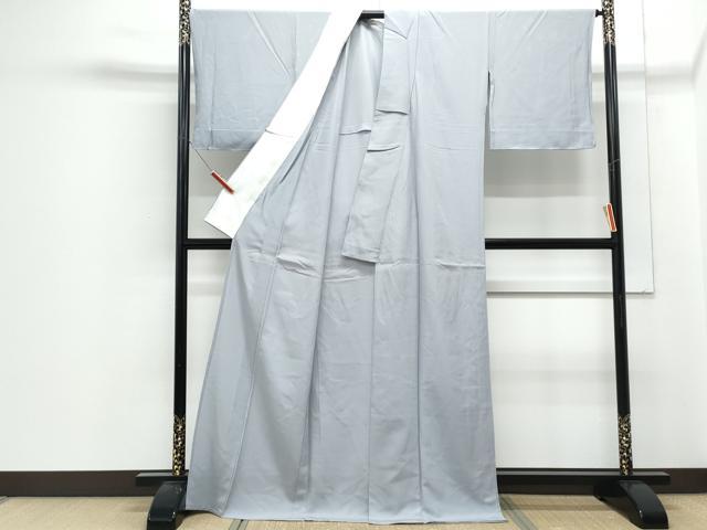 平和屋着物*夏物 色無地 絽 藤鼠色 正絹 逸品 CABJ1018th