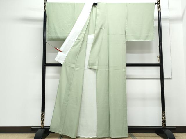 平和屋着物*夏物 色無地 絽 柳染色 さが美扱い 正絹 逸品 CABJ1022th