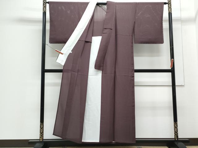 平和屋着物*夏物 色無地 絽 似せ紫色 正絹 逸品 未使用 CABJ1024th