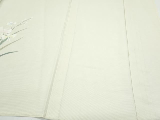 平和屋着物*夏物 訪問着 絽 友禅 草花文 暈し染め 正絹 逸品 CABJ1028th