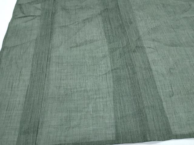 平和屋着物*夏物 本場小千谷ちぢみ 革色 麻 逸品 CABJ1045th