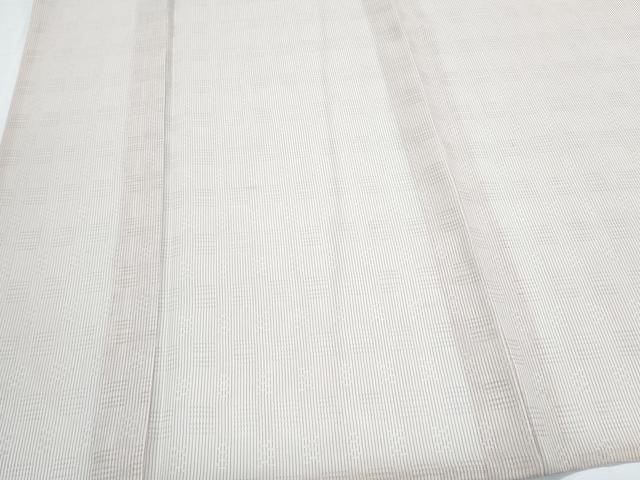平和屋着物*夏物 小紋 花織 染師:珍部俊之 草木染 灰桜色 証紙付き 正絹 逸品 CABJ1046th