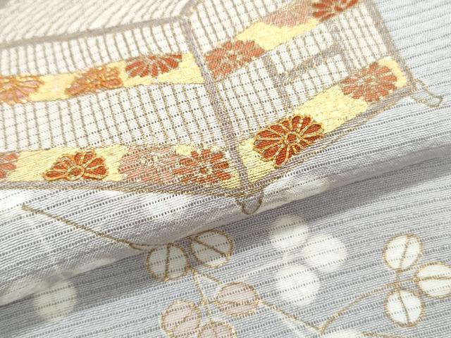平和屋着物*夏物 銀座きしや 訪問着 絽縮緬 文箱花文 金彩 正絹 逸品 CABJ1071th