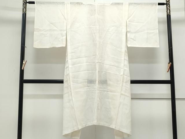 平和屋着物*夏物 長襦袢 流水花紋紗 象牙色 麻 逸品 CABJ1072th