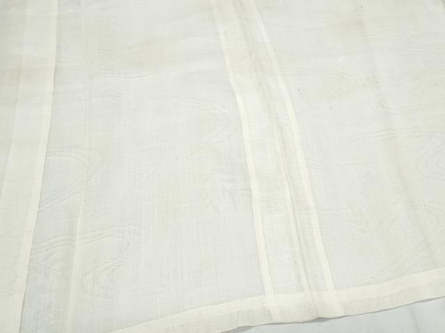 平和屋着物*夏物 長襦袢 流水花紋紗 象牙色 麻 逸品 CABJ1072th