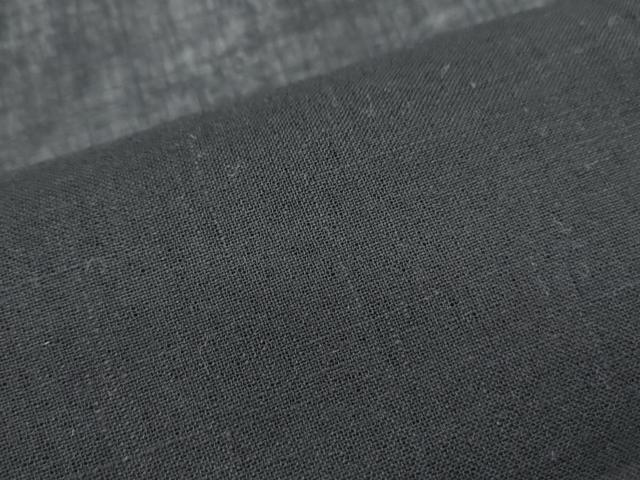 平和屋着物*夏物 紗紬 暗黒色 正絹 逸品 CABJ1073th