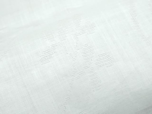 平和屋着物*夏物 長襦袢 流水花紋紗 象牙色 麻 逸品 CABJ1076th