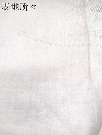 平和屋着物*夏物 長襦袢 流水紋紗 象牙色 麻 逸品 CABJ1080th