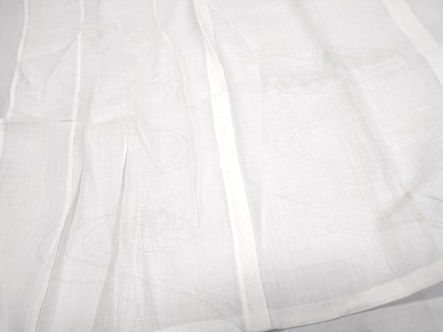 平和屋着物*夏物 長襦袢 流水紋紗 象牙色 麻 逸品 CABJ1080th