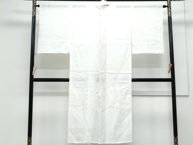 平和屋着物*夏物 長襦袢 草花紋紗 象牙色 麻 逸品 CABJ1082th