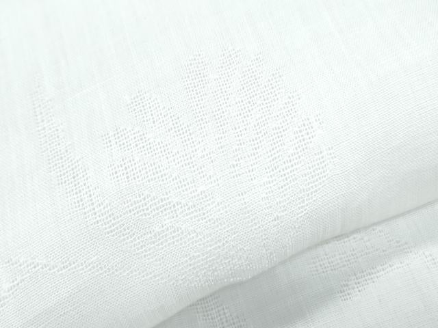 平和屋着物*夏物 長襦袢 草花紋紗 象牙色 麻 逸品 CABJ1082th