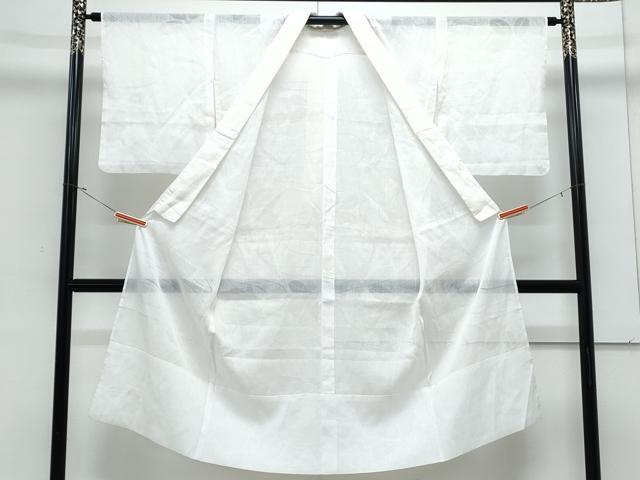 平和屋着物*夏物 長襦袢 流水草葉紋紗 象牙色 洗える着物 CABJ1083th