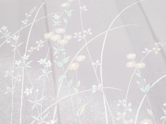 平和屋着物*夏物 訪問着 絽 草花文 正絹 逸品 CABJ1084th