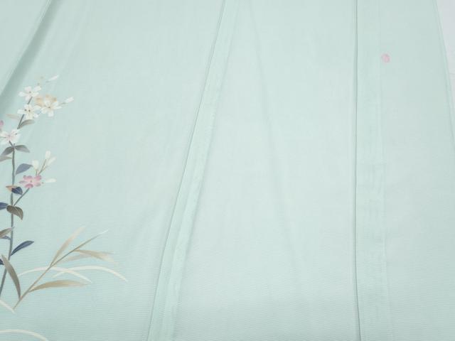 平和屋着物*夏物 本加賀友禅作家 南克治 訪問着 絽 草花文 正絹 逸品 CABJ1090th