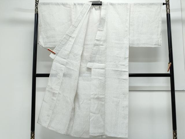 平和屋着物*夏物 男性 本場小千谷ちぢみ 蚊絣 証紙付き 麻 逸品 CABJ1096th
