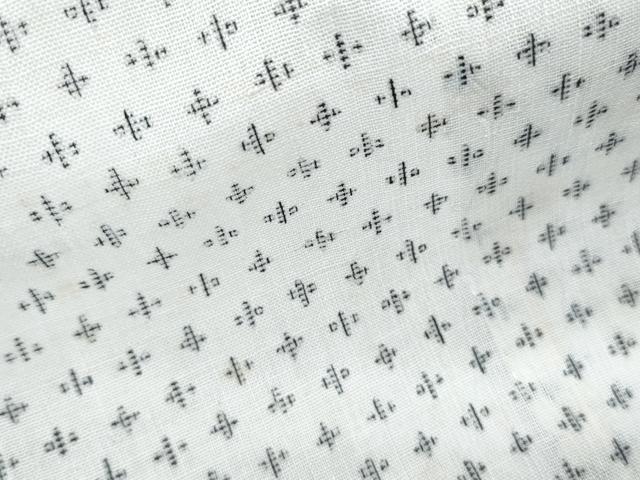 平和屋着物*夏物 男性 本場小千谷ちぢみ 蚊絣 証紙付き 麻 逸品 CABJ1096th