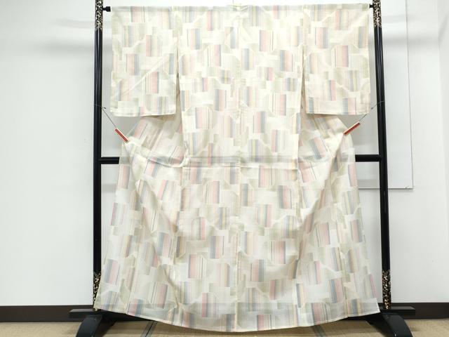 平和屋着物*夏物 紗紬 吉祥文 正絹 逸品 未使用 CABJ1103th