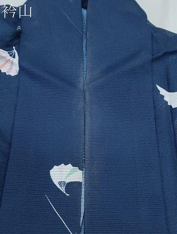 平和屋着物*夏物 小紋 絽 流水扇面文 洗える着物 CABJ1129th