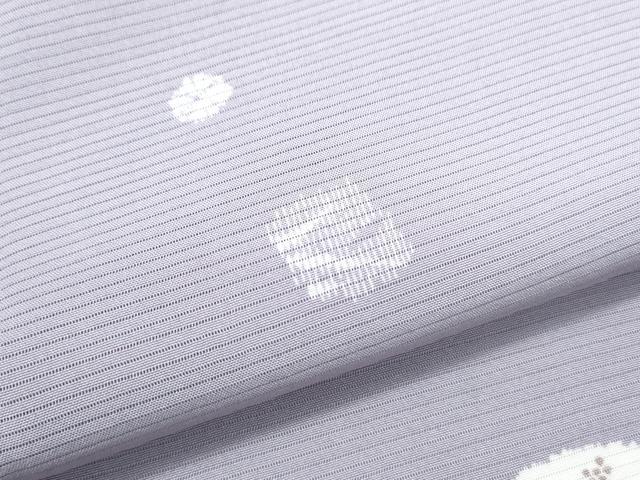 平和屋着物*夏物 小紋 絽 破れ色紙花文 正絹 逸品 CABJ1139th