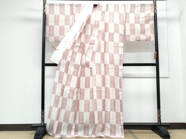 平和屋着物*夏物 紗紬 間道 正絹 逸品 CABJ1144th