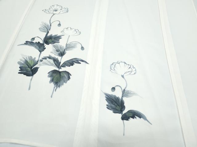 平和屋着物*夏物 訪問着 絽 手描き 花蝶文 正絹 逸品 CABJ1145th