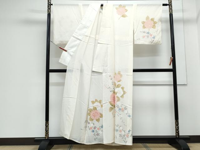 平和屋着物*夏物 訪問着 絽 紫陽花 銀彩 正絹 逸品 CABJ1146th