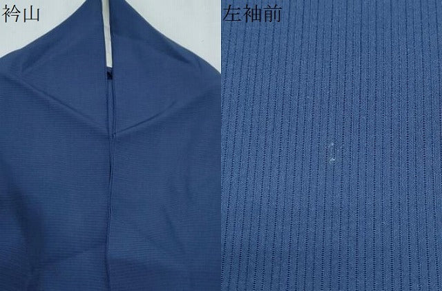 平和屋着物*夏物 色無地 絽 留紺色 正絹 逸品 CABJ1161th