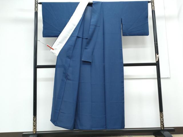 平和屋着物*夏物 色無地 絽 紺青色 正絹 逸品 CABJ1163th