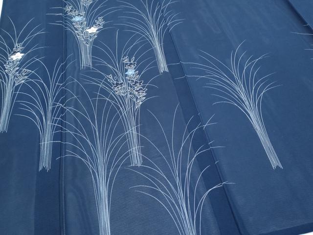 平和屋着物*夏物 訪問着 絽 刺繍 草花文 正絹 逸品 CABJ1171th