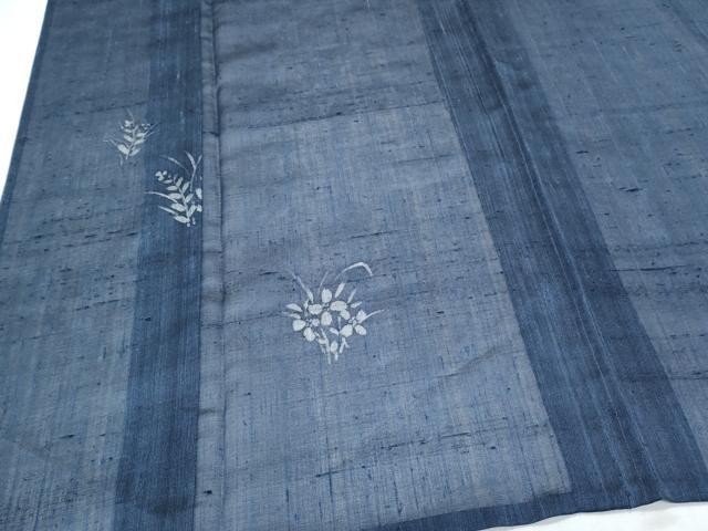 平和屋着物*夏物 紗紬 草花文 正絹 逸品 CABJ1173th