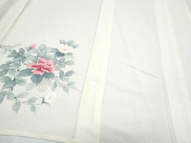平和屋着物*夏物 訪問着 絽 手描き 草花文 正絹 逸品 CABJ1182th
