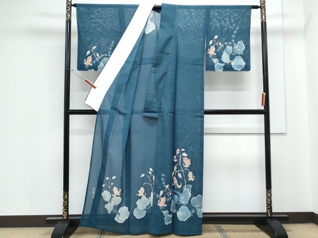 平和屋着物*夏物 訪問着 絽 草花文 正絹 逸品 CABJ1193th