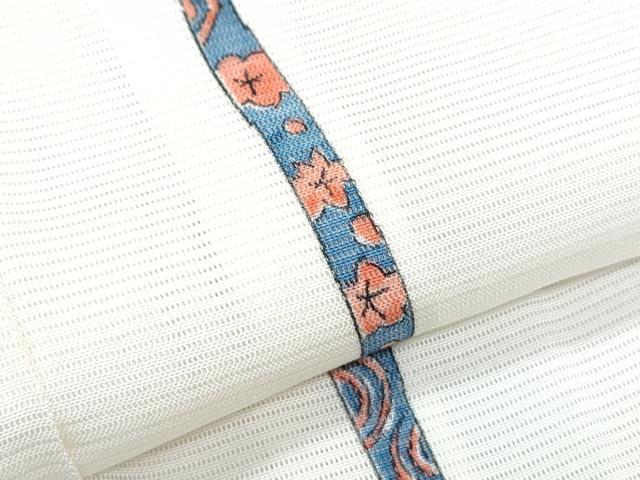 平和屋着物*夏物 小紋 絽 吉祥花間道 正絹 逸品 CABJ1196th