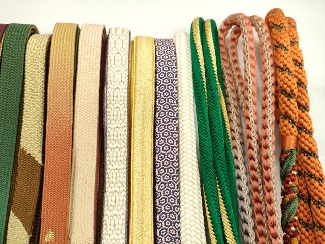 平和屋着物●和装小物 帯締め20本セット 高麗組 大和組 丸組 振袖用 金糸 未使用あり 逸品 CABJ1204ju