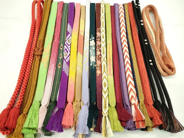 平和屋着物●和装小物 帯締め20本セット 高麗組 冠組 笹浪組 唐組 大和組 丸組 金銀糸 長尺あり 未使用あり 逸品 CABJ1208ju