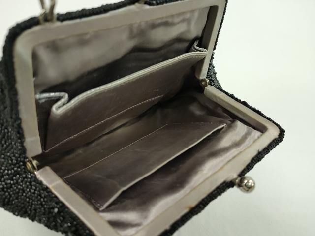 平和屋着物▼和装小物 和装バッグ ビーズバッグまとめて2点 総ビーズ 草花文 白 逸品 CABJ1237ju
